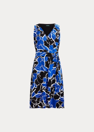 Ralph Lauren Print Tie-Waist Midi Kjole Dame Danmark (DVWXC7356)